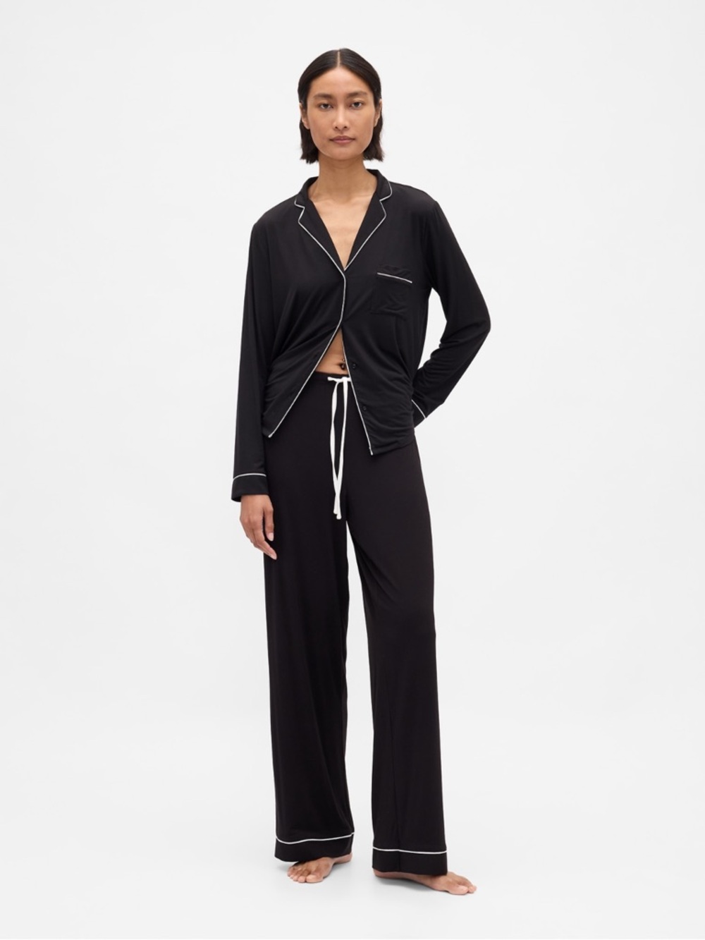NWT GAP GapBody Softest Modal Pajamas Black Size Large